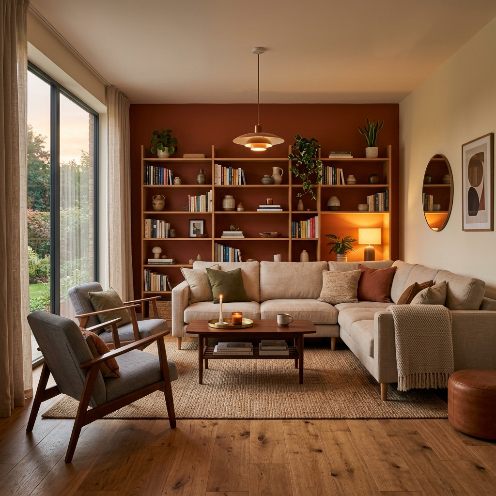 Luxury Living Room by Om Interior Decoration